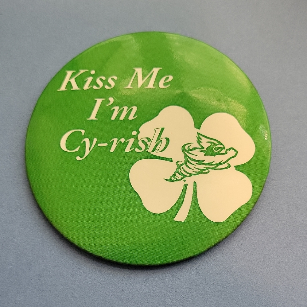Iowa State Cyclones "Kiss Me I'm Cy-rish" Pin